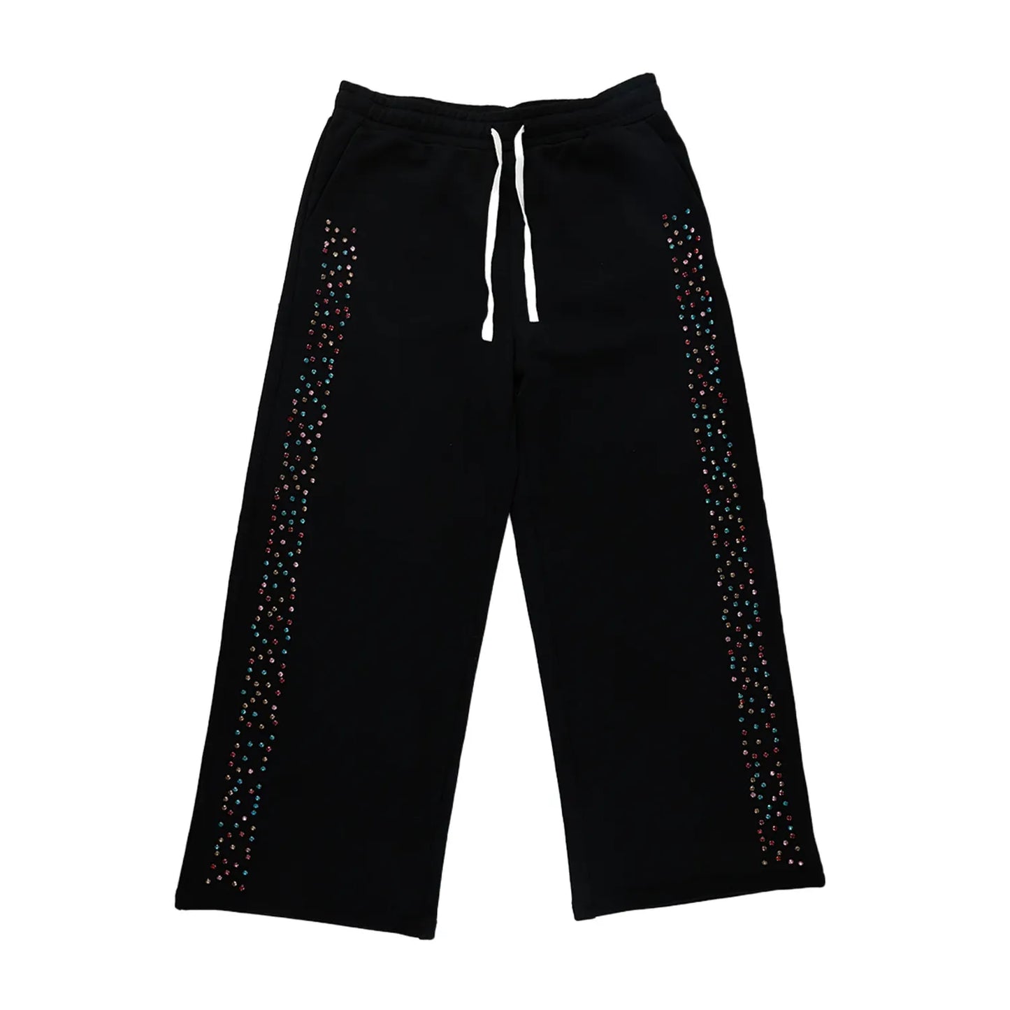 AZVA Crystal Cactus Sweats Black
