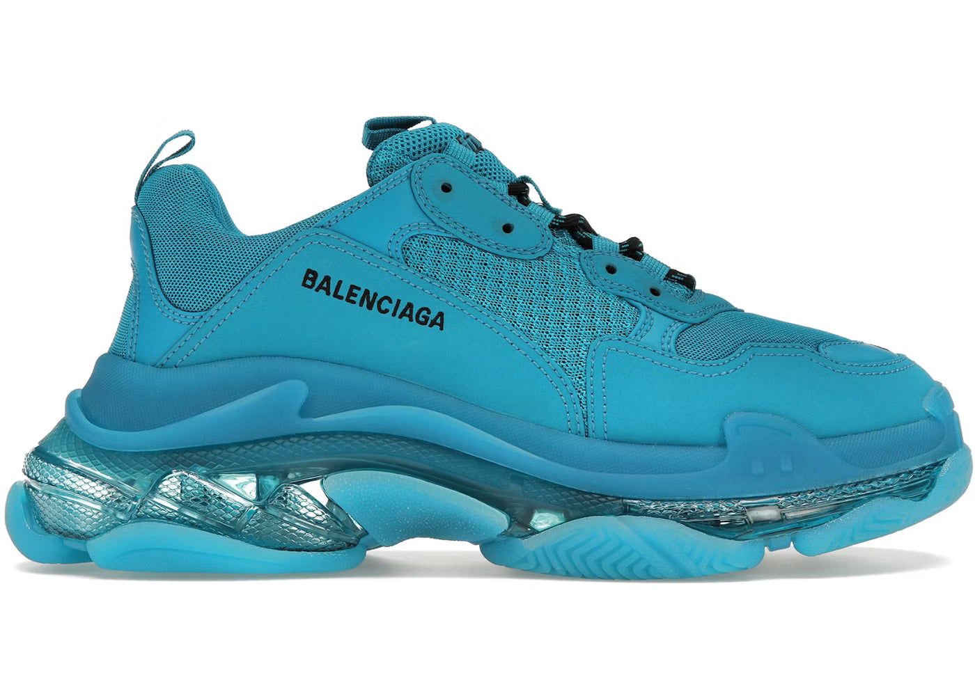 Balenciaga Triple S Clear Sole Blue