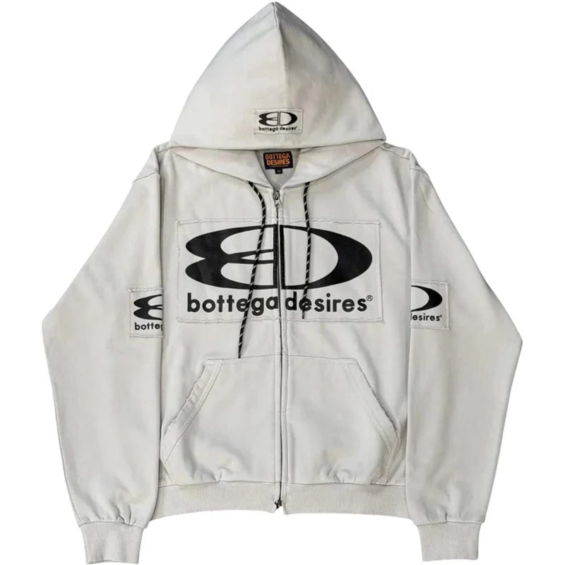 Bottega Desires Tech Zip Up Grey