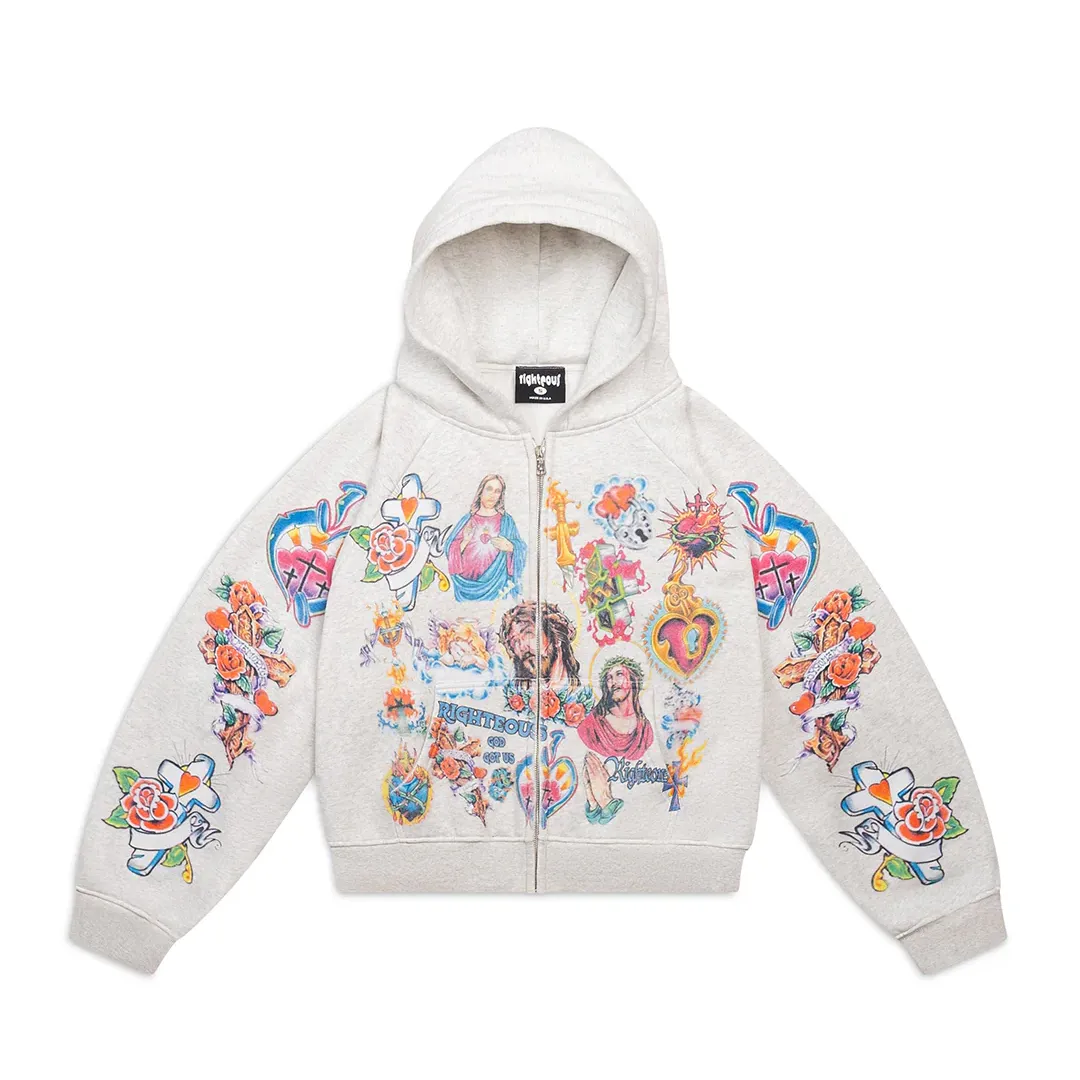 Righteous Zip Up Grey