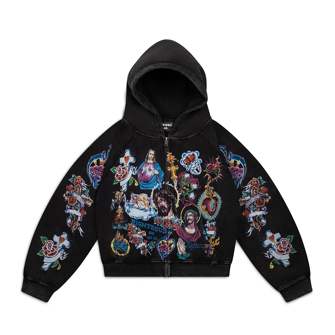 Righteous Zip Up Black