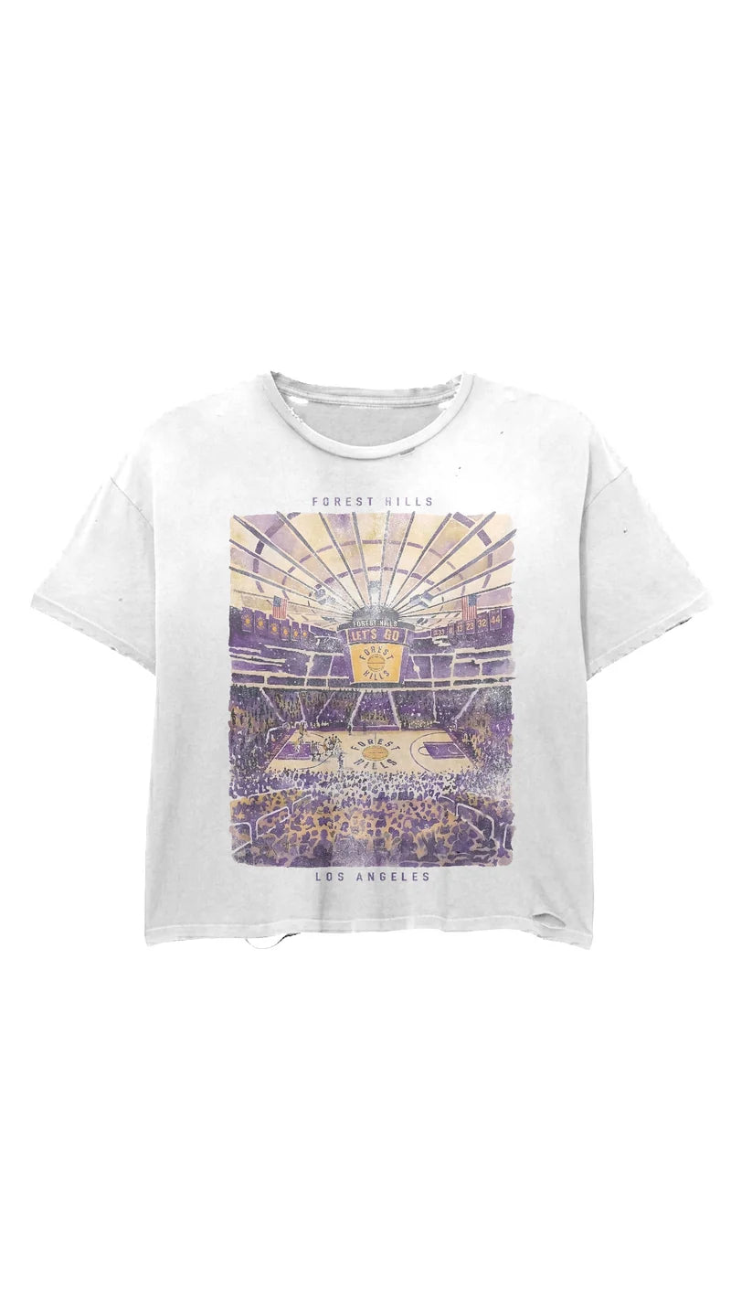 Forest Hills Tee LA White