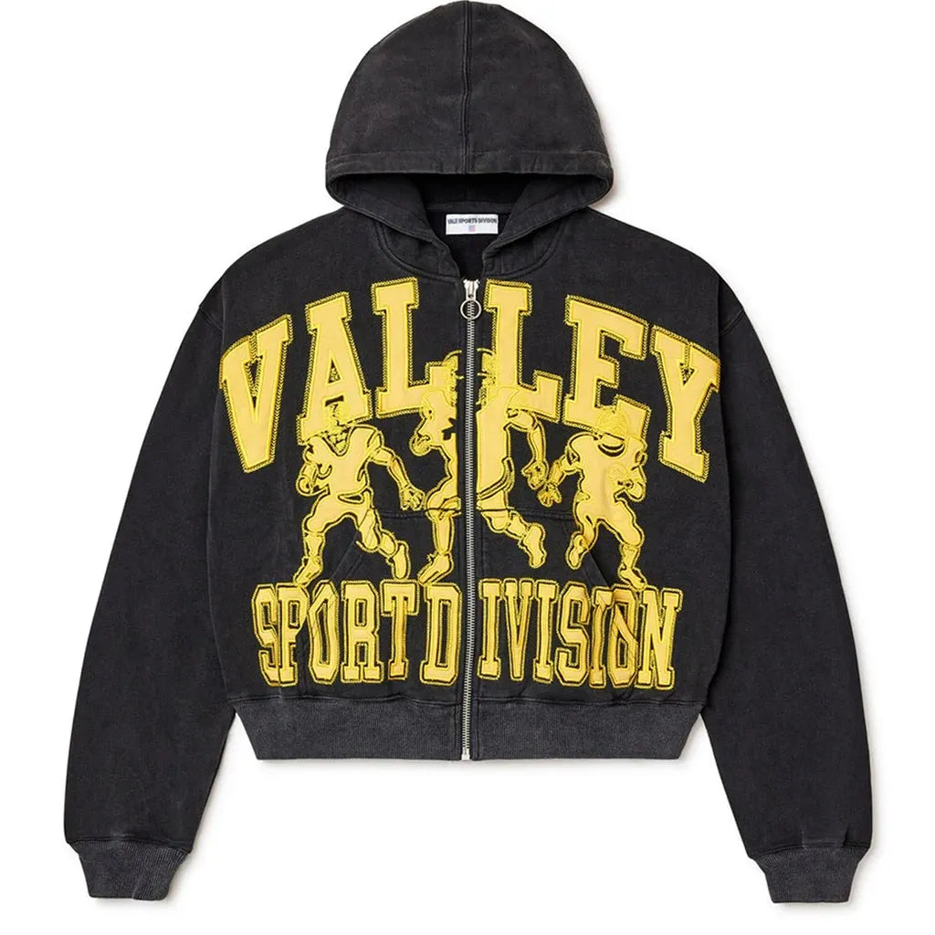 Vale Zip Up Hoodie Football Yellow/Black SALE