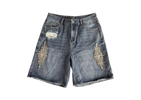Fraternal Dagger Jorts Blue