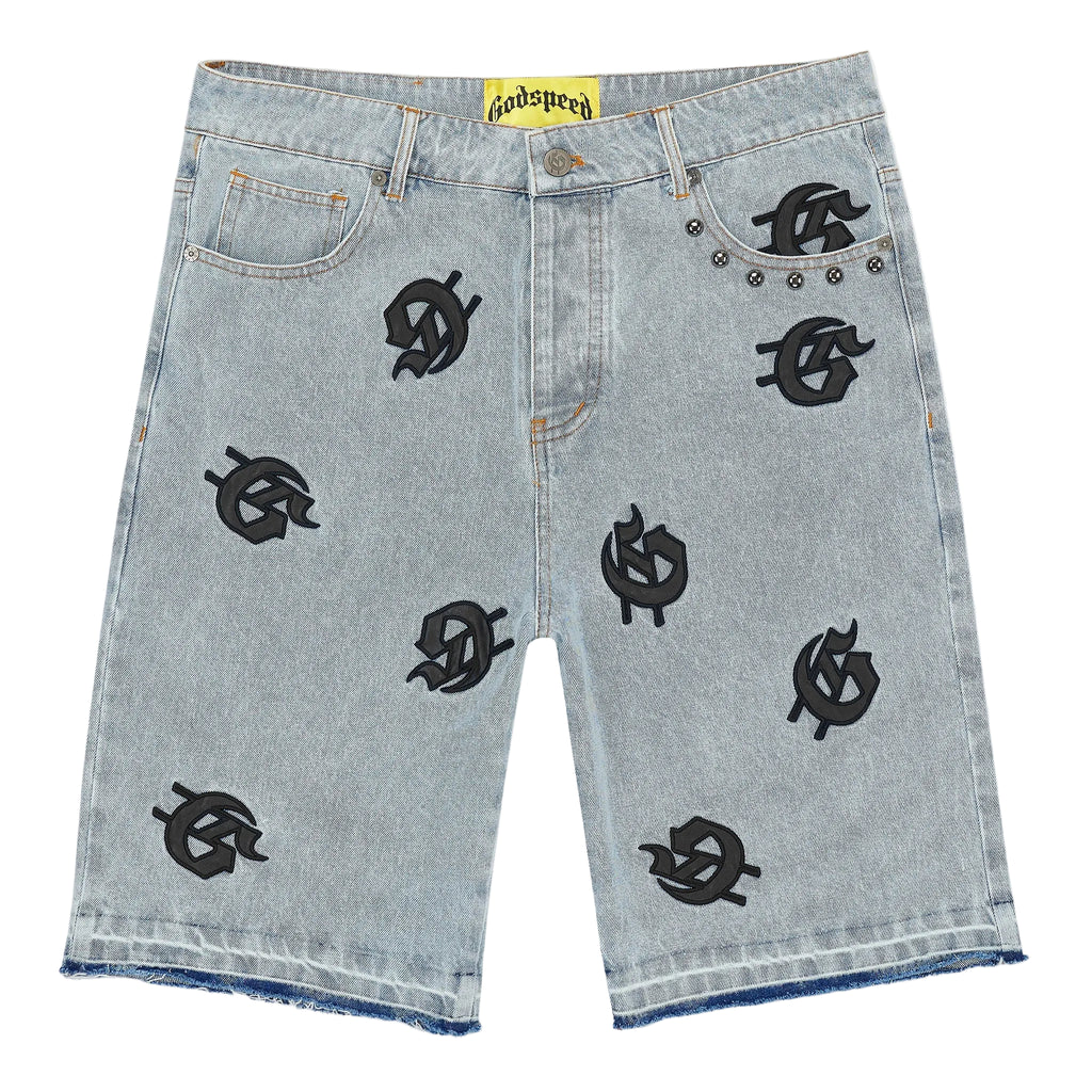 God Speed Infinity Jorts Blue