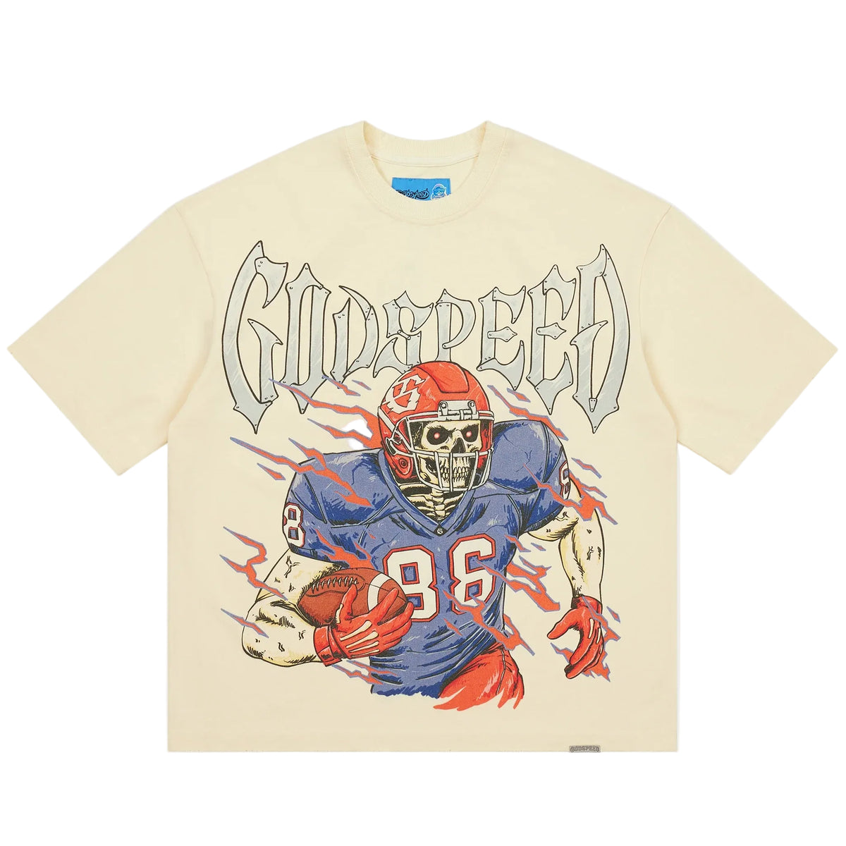 God Speed Tee End Zone Bone