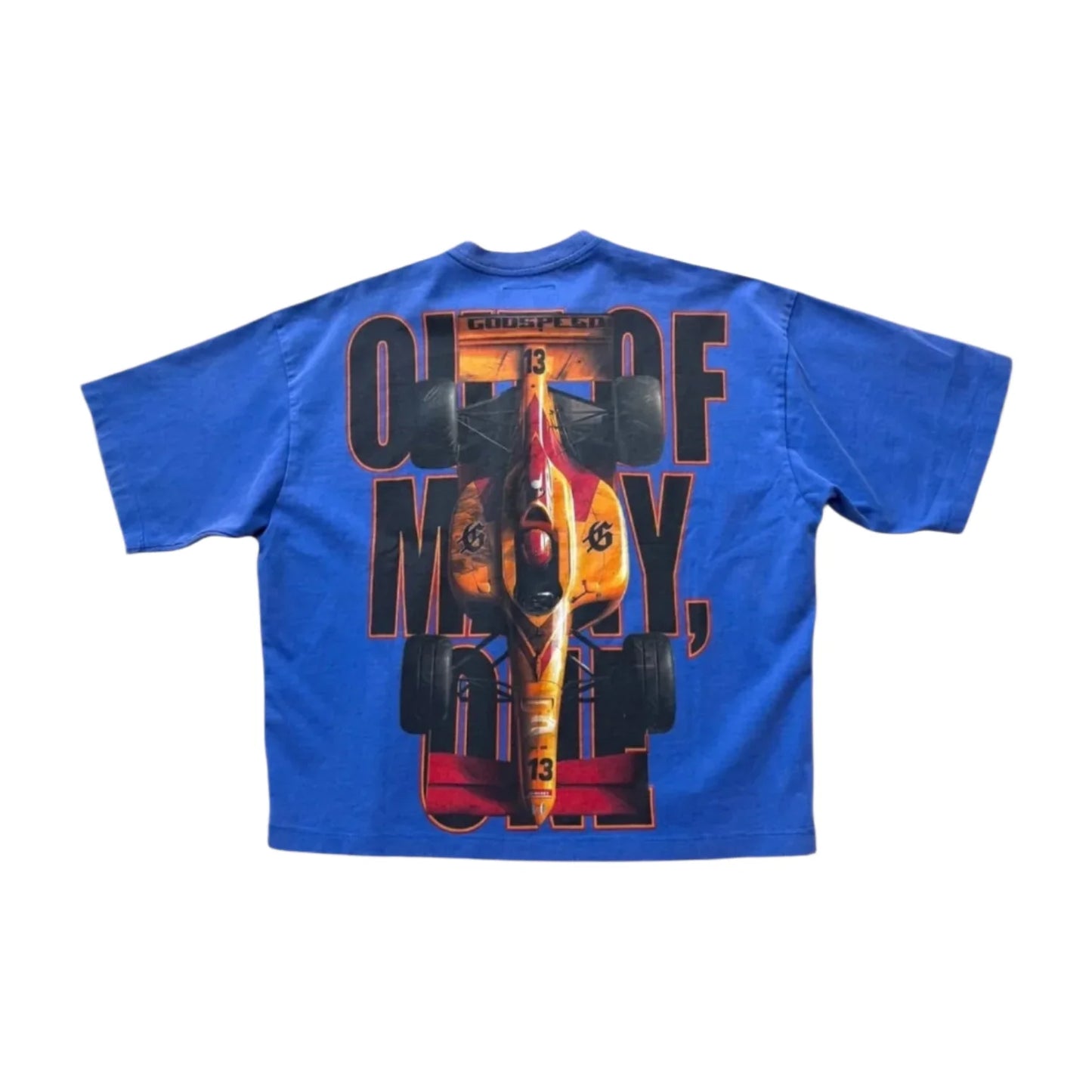 God Speed Tee F1 Finish Line Blue