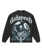 God Speed Long Sleeve 8 Ball Black