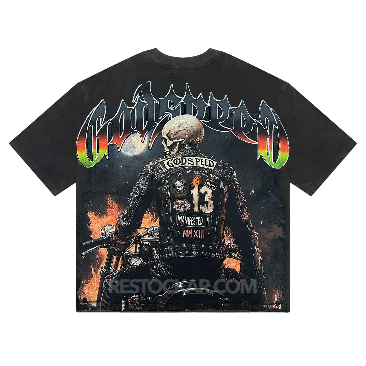 God Speed Tee Biker Nation Black