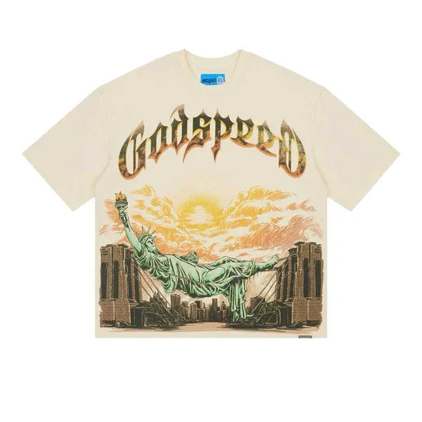 God Speed Tee Burnt Bridges Cream