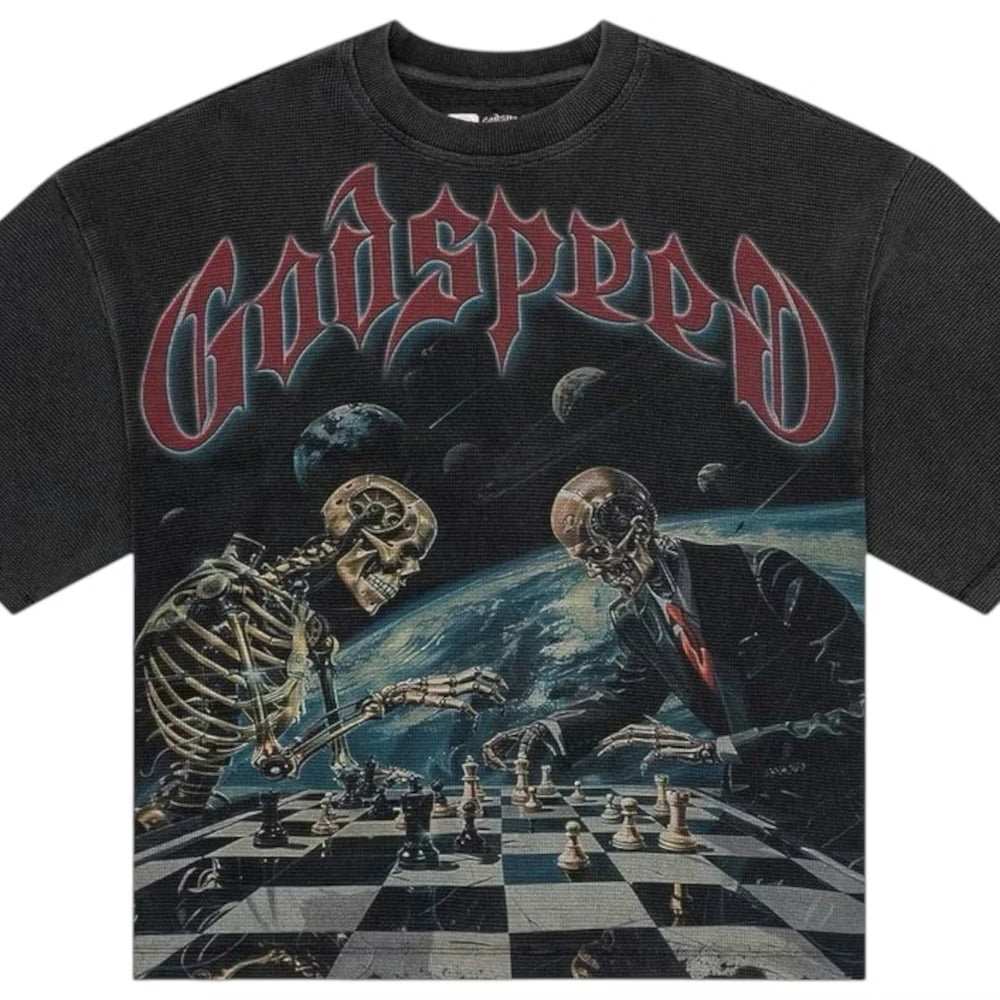 God Speed Tee Checkmate Grey