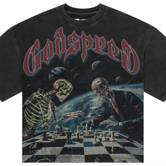 God Speed Tee Checkmate Grey