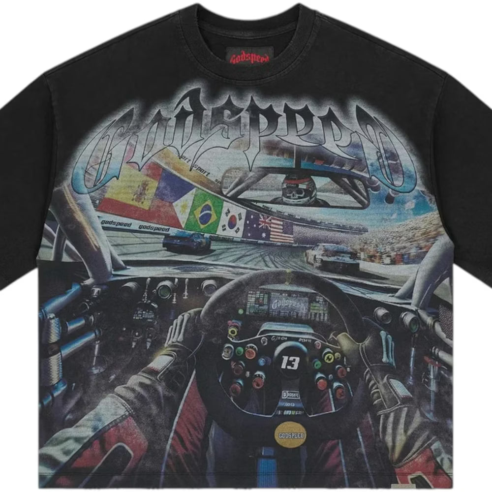 God Speed Tee Drivers Seat Black