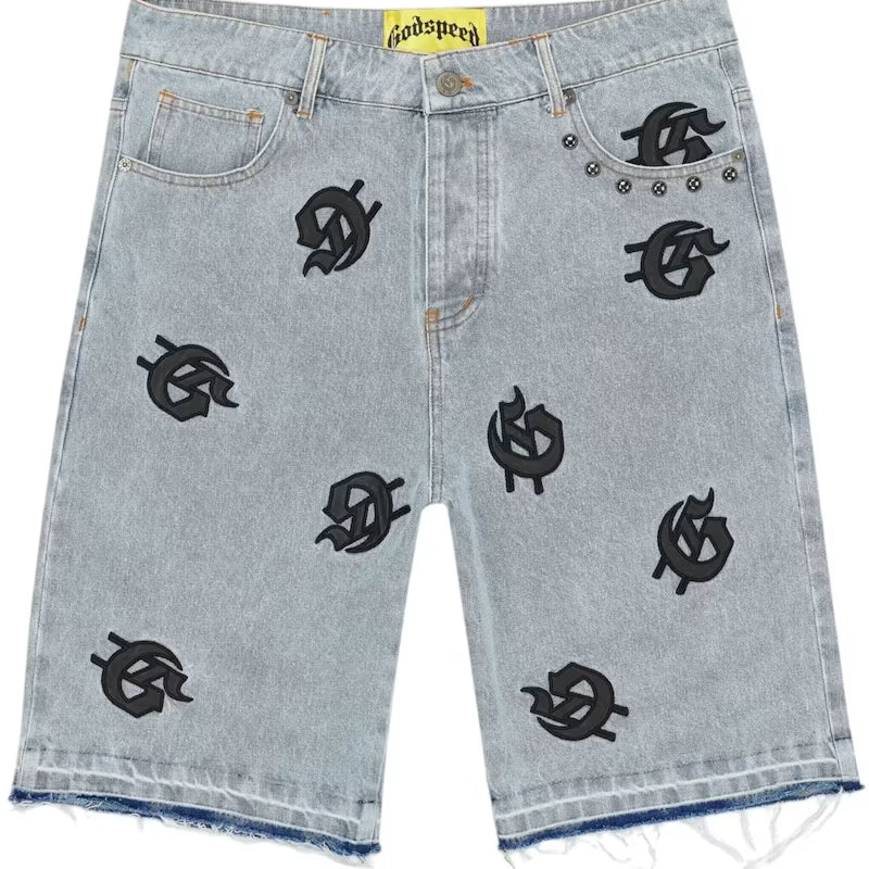 God Speed Infinity Jorts Blue