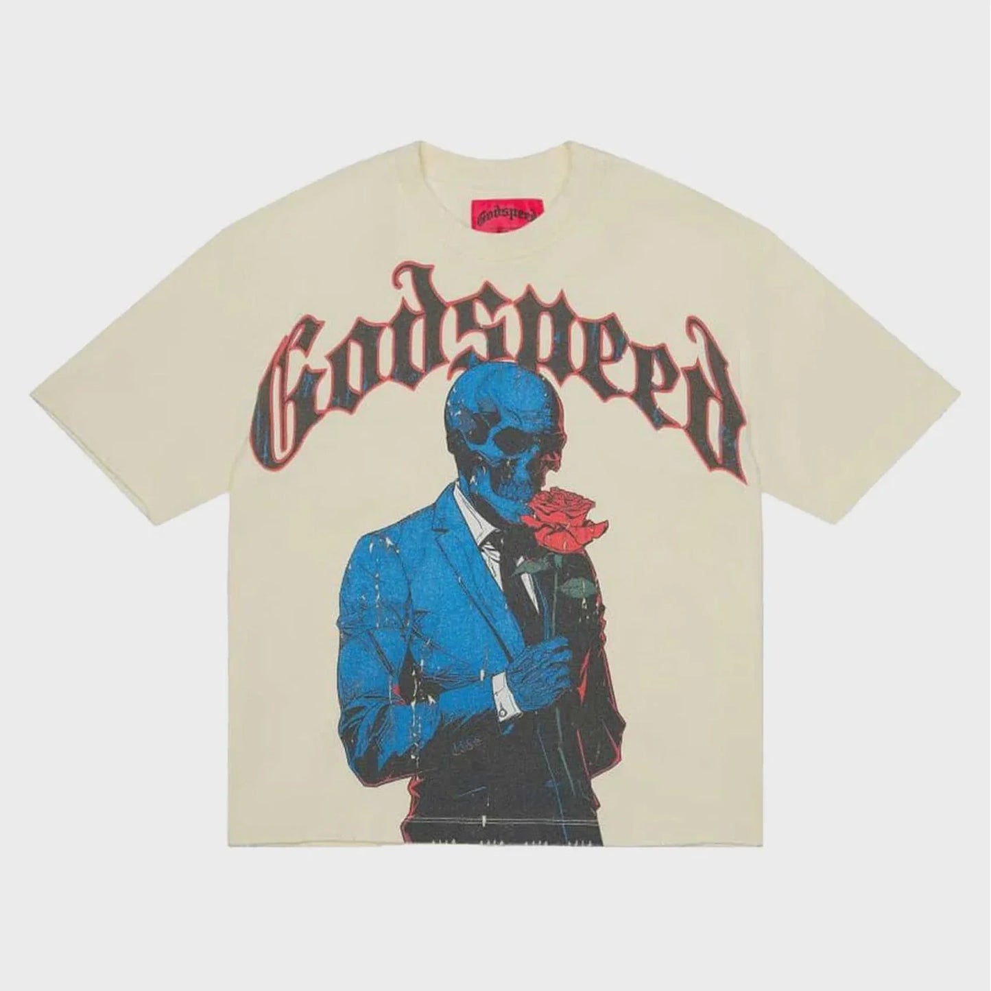 God Speed Tee Smell The Roses Cream
