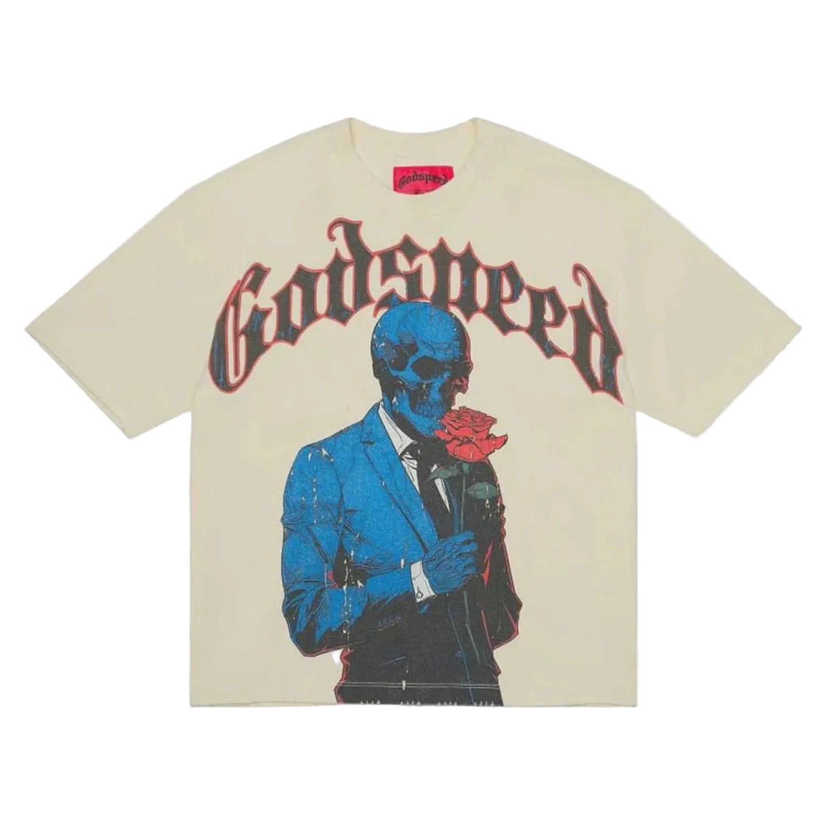 God Speed Tee Smell The Roses Cream