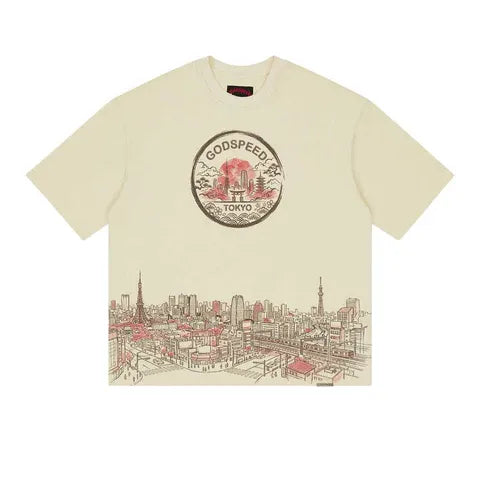 God Speed Tee Toyko Skyline
