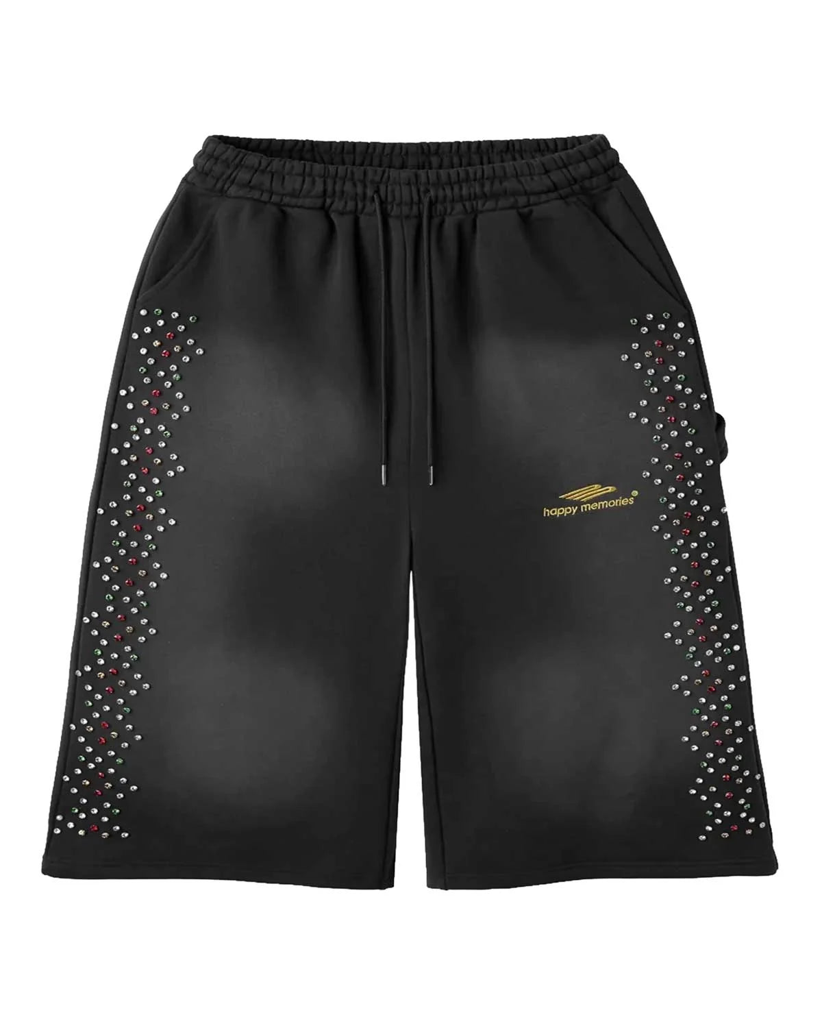 HMDD Crystal Shorts Black