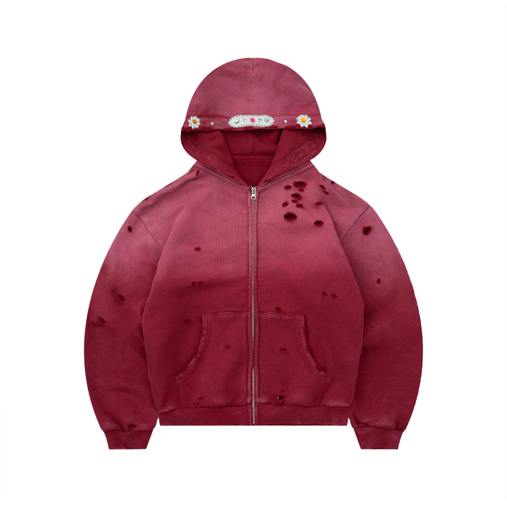 Bravest Studios Sapphire Zip Up Red
