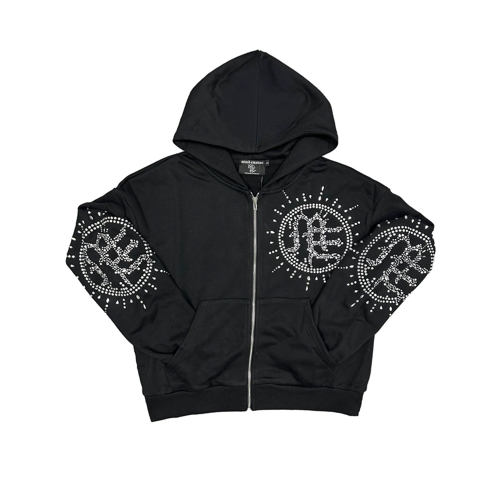 Mixed Emotions Eclipse Zip Up Black