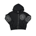 Mixed Emotions Eclipse Zip Up Black