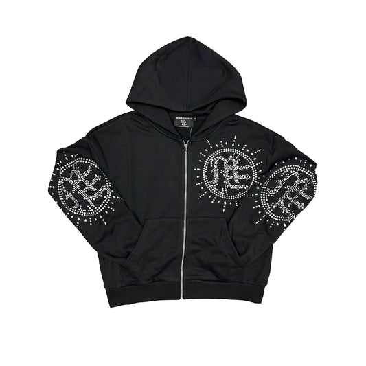 Mixed Emotions Eclipse Zip Up Black