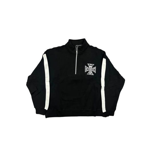 Mixed Emotions Quarter Zip Set Black