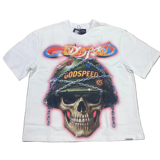 God Speed Tee Badges Of Honor White