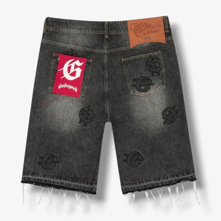 God Speed Infinity Jorts Black