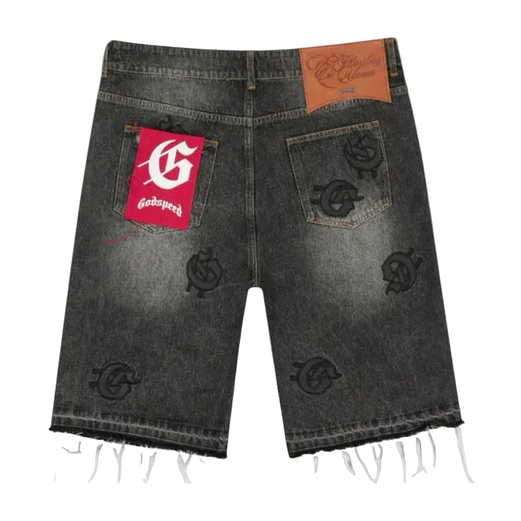 God Speed Infinity Jorts Black