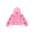 Righteous Tatted Zip Up Pink
