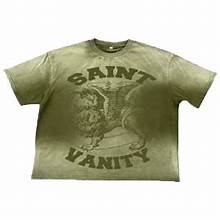 Saint Vanity Griffin Tee Olive Green