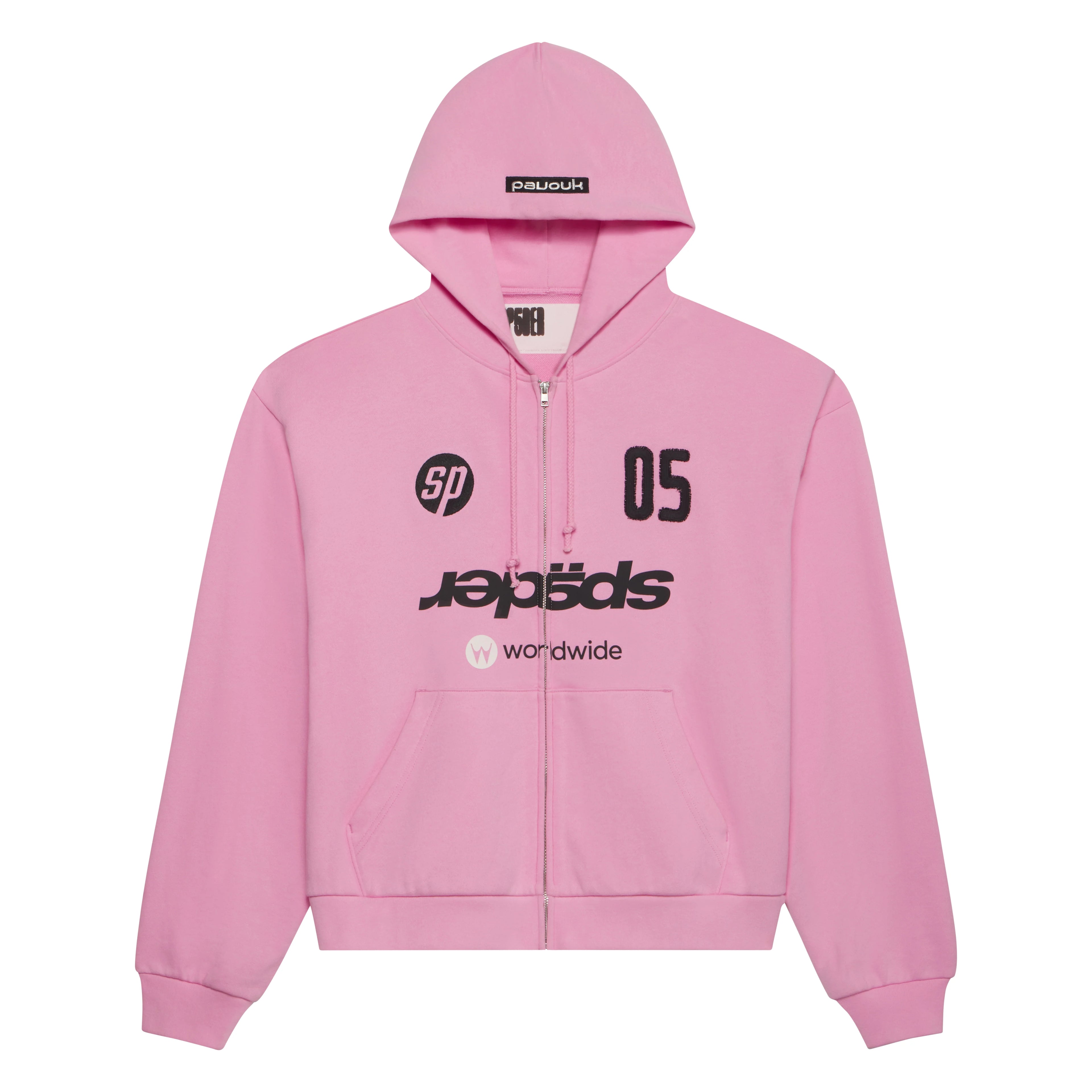 Sp5der Zip Up Global Web Pink