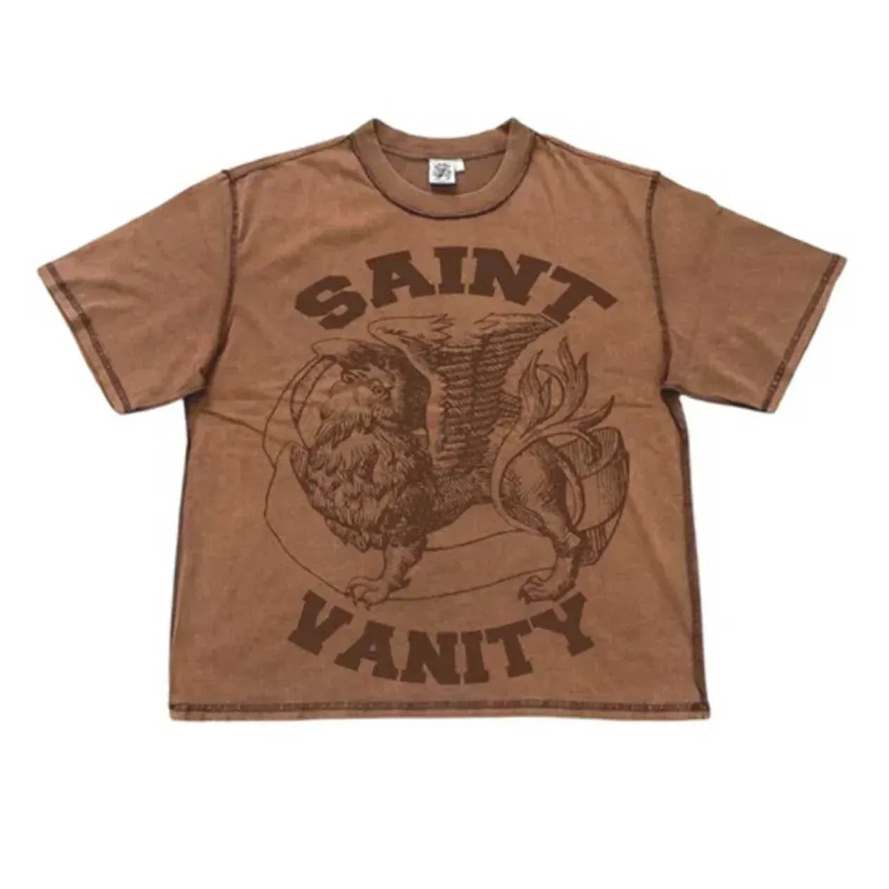 Saint Vanity Griffin Tee Brown