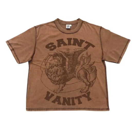Saint Vanity Griffin Tee Brown