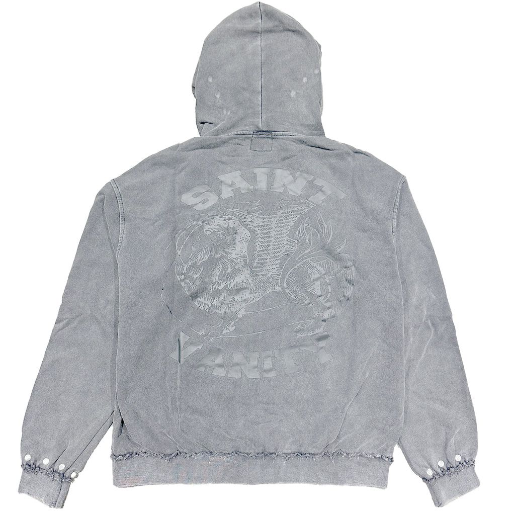 Saint Vanity Terry Zip Up Grey