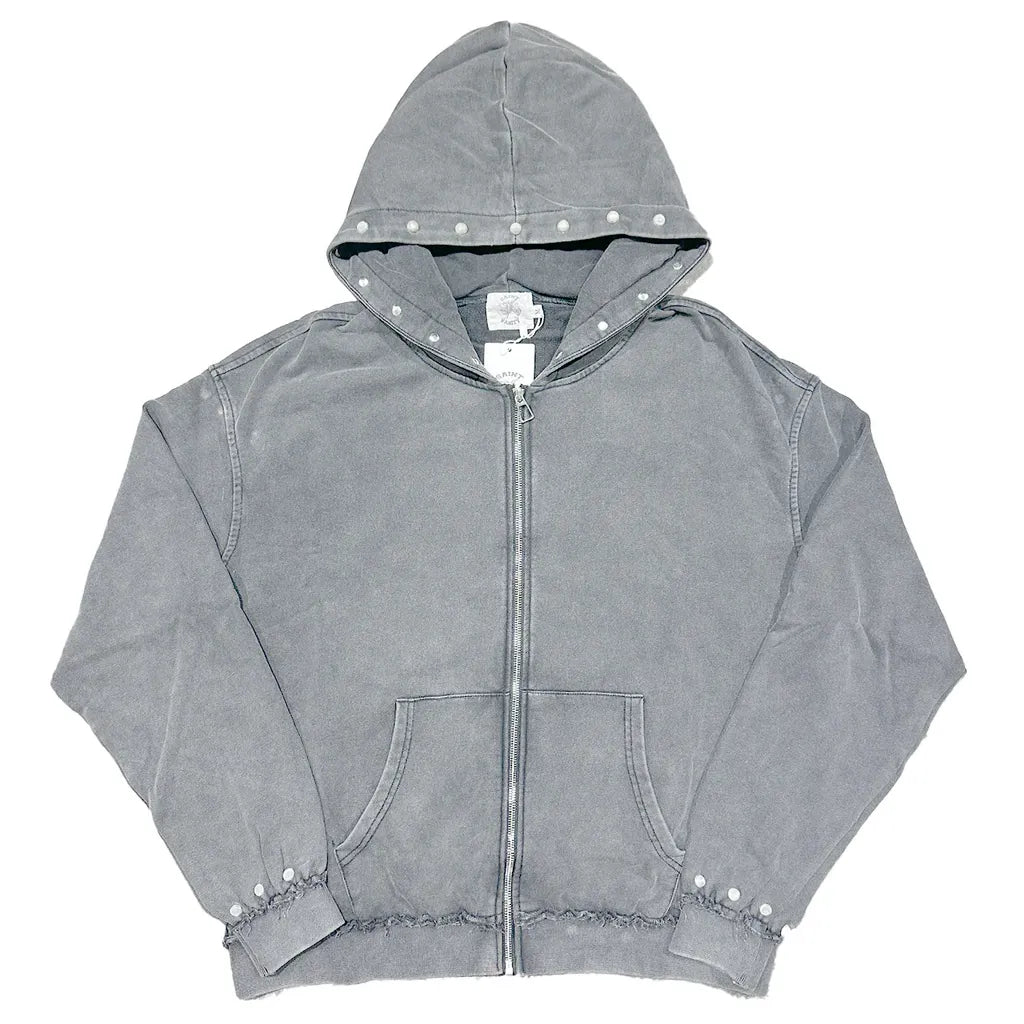 Saint Vanity Terry Zip Up Grey