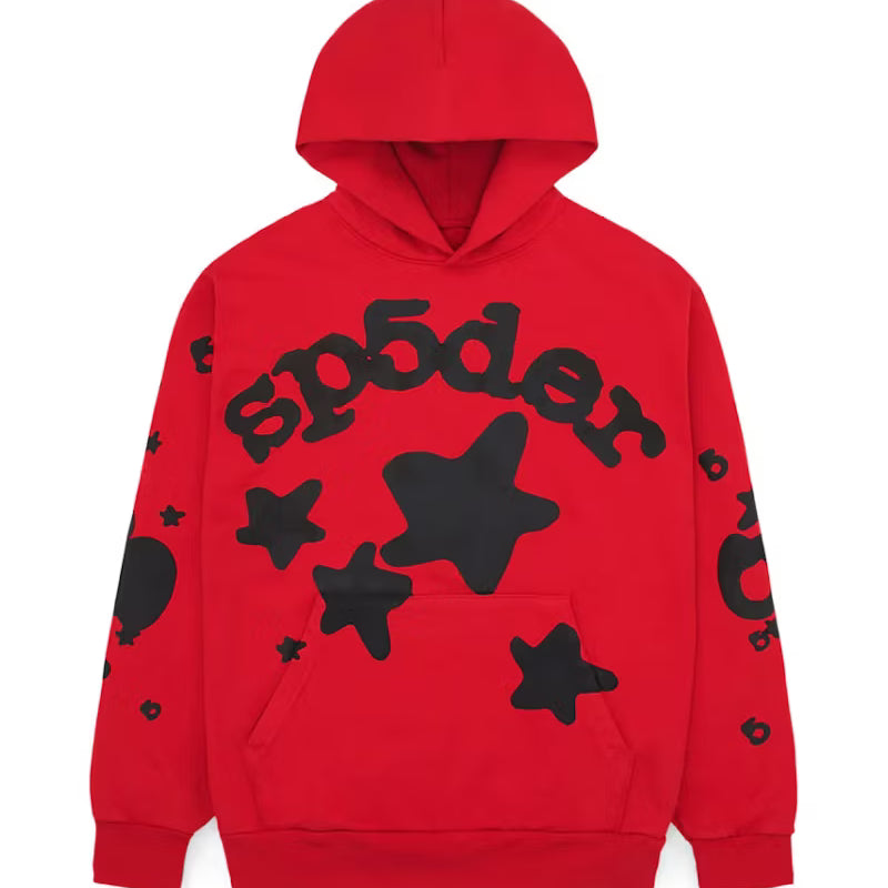 Sp5der Hoodie Beluga Red