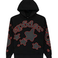 Sp5der Hoodie Beluga Outline Black