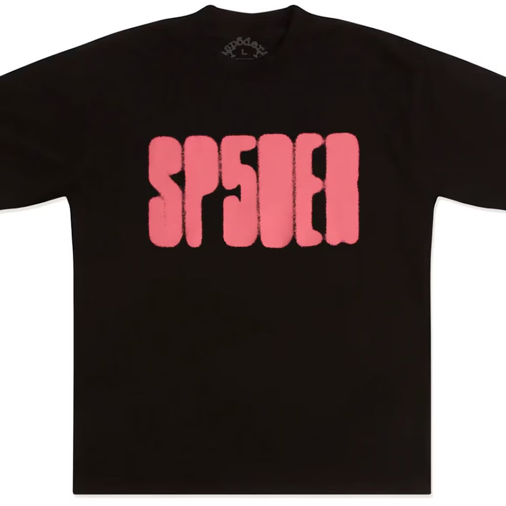 Sp5der Tee Focused Logo Black