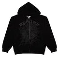 Sp5der Zip Up OG Web Black
