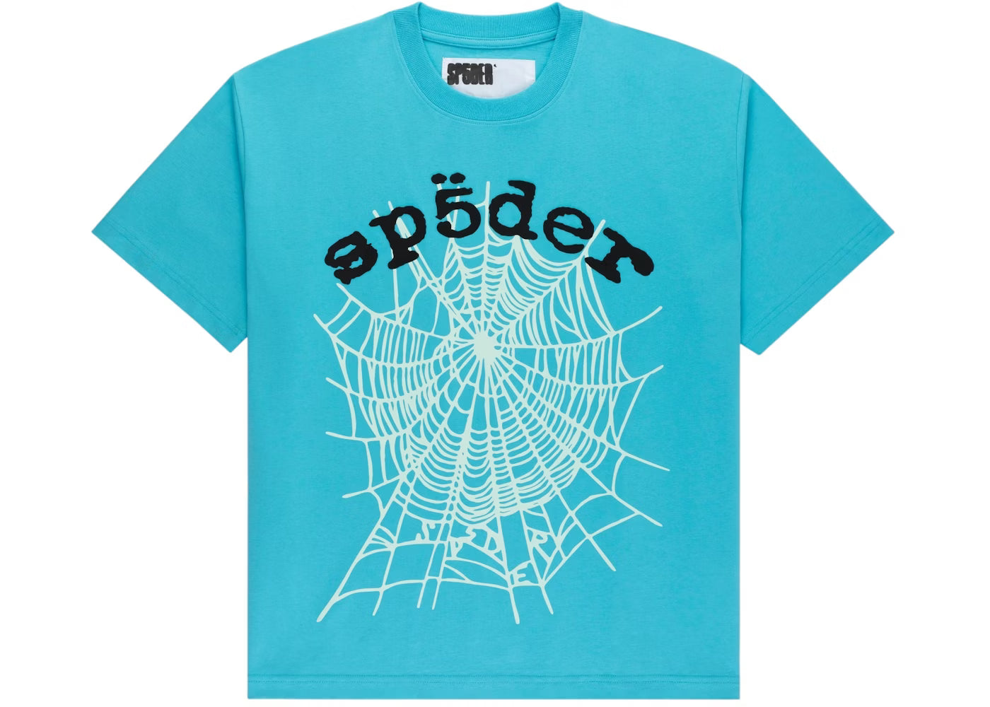 Sp5der Tee OG Web V2 Cyan