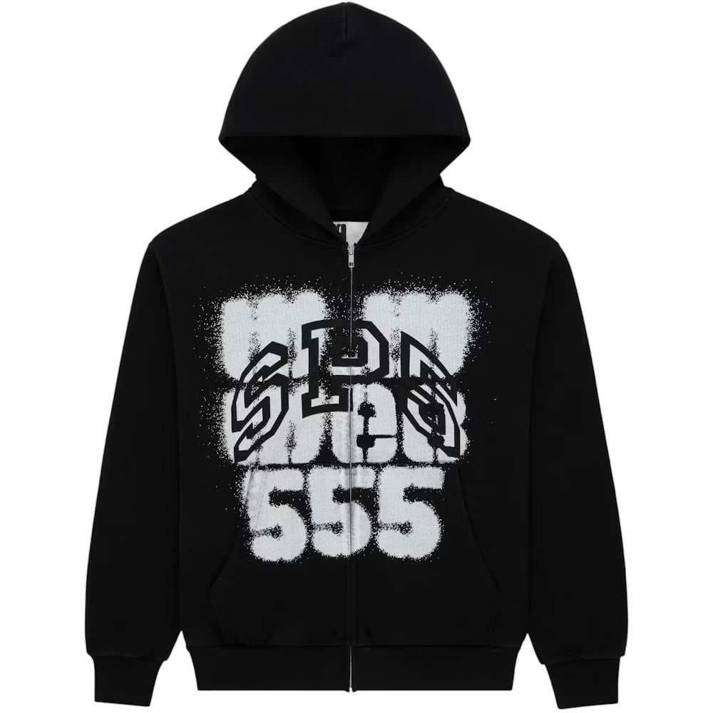 Sp5der Zip Up Spray Black