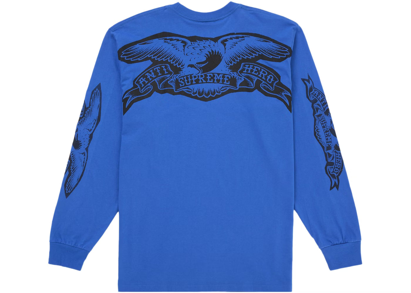Supreme Long Sleeve Anti Hero Blue