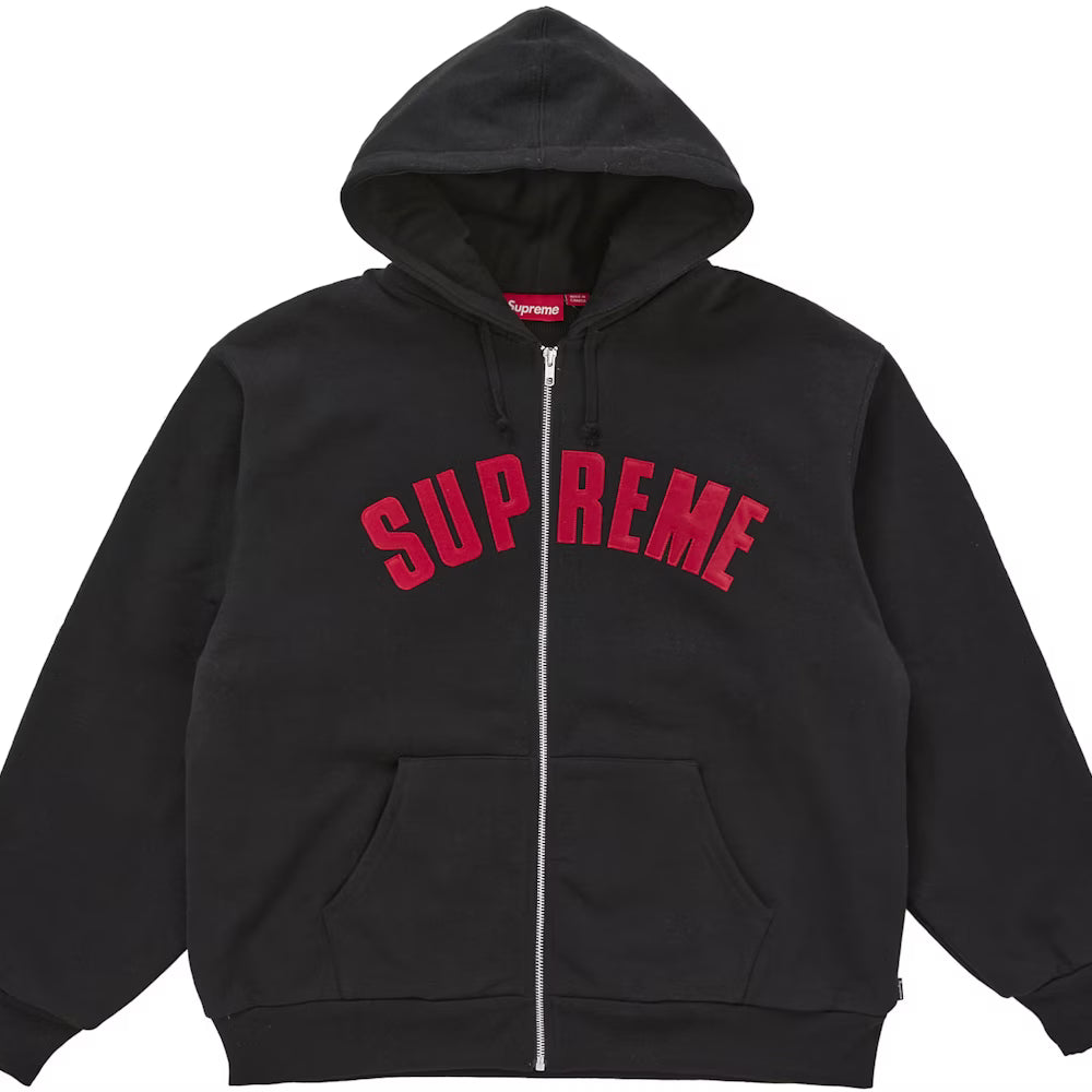 Supreme Arc Thermal Lined Zip Up Black Red