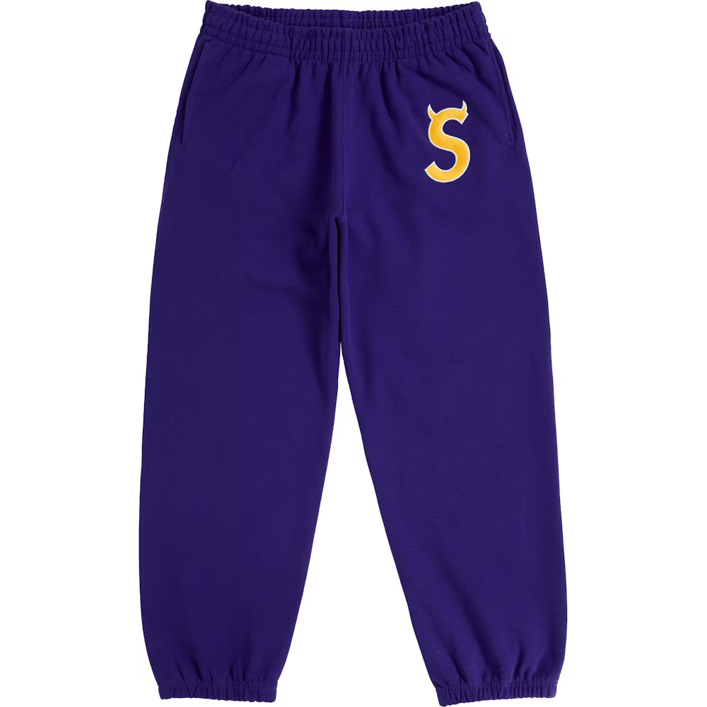 Supreme Devil S Logo Sweatpants Purple