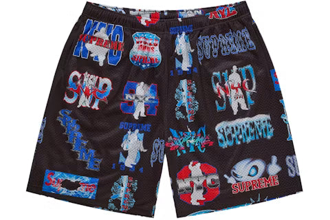 Supreme Flash Mesh Shorts Black
