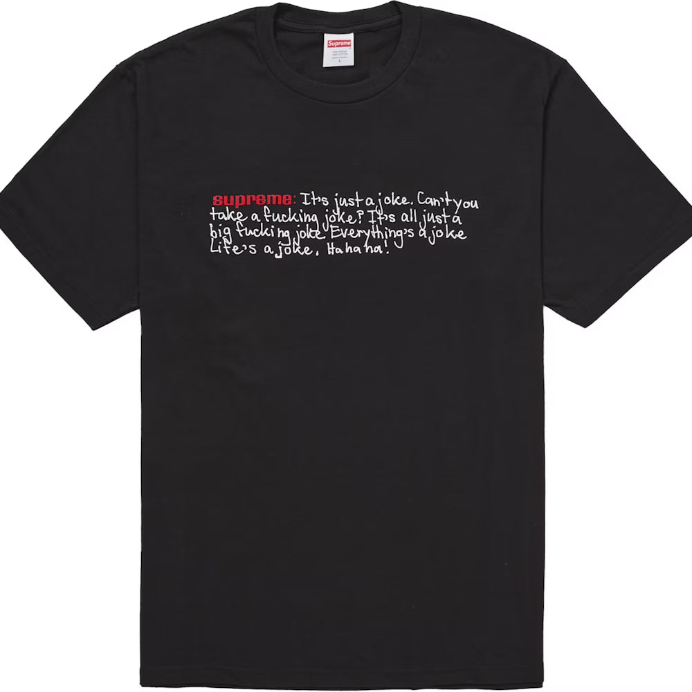 Supreme Tee Joke Black