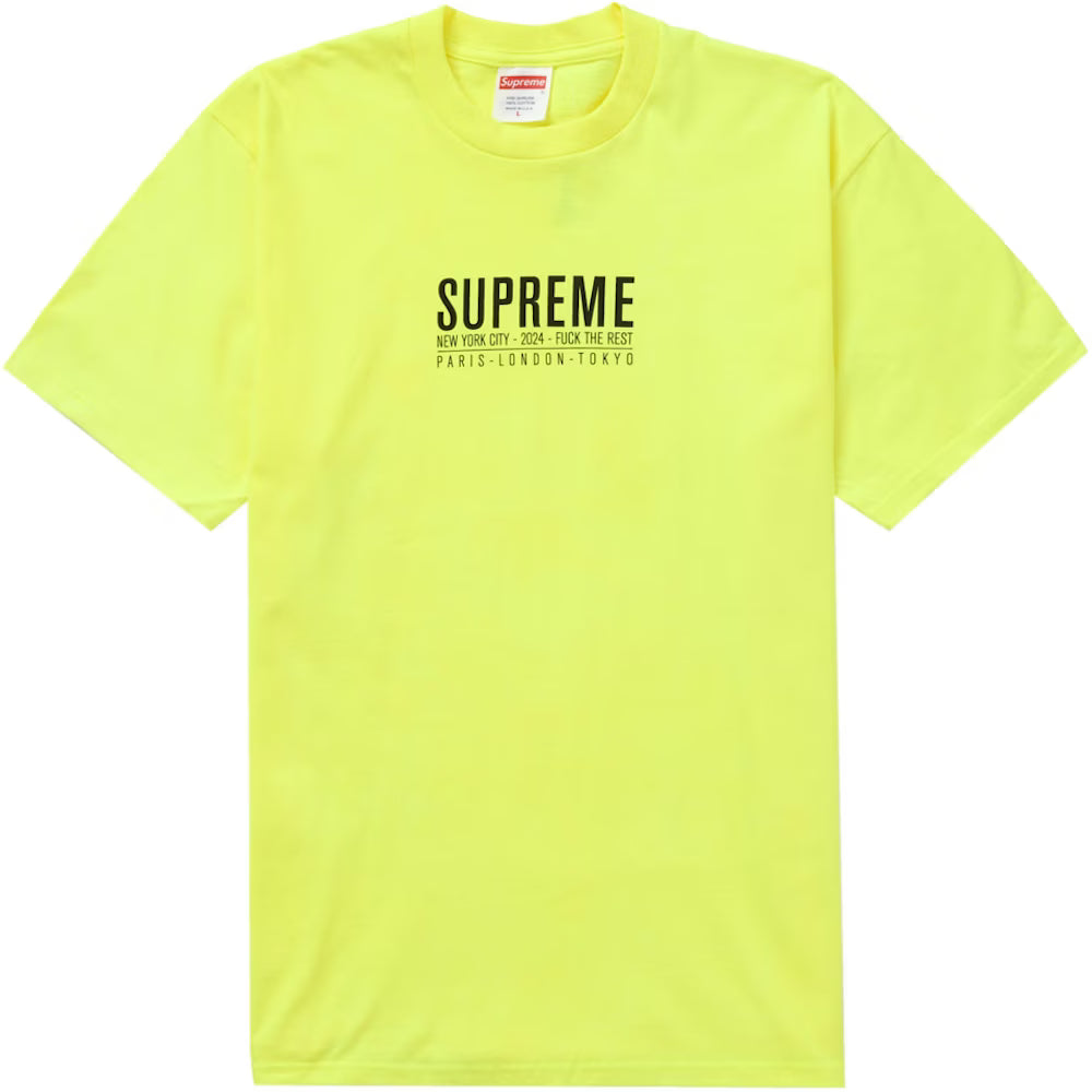 Supreme Tee Paris Yellow