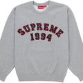 Supreme Plaid Crewneck Grey